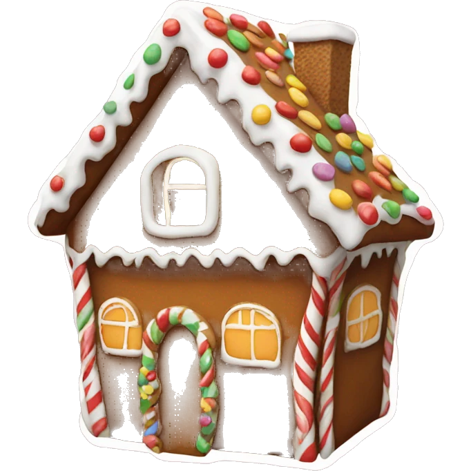 Gingerbread house emoji