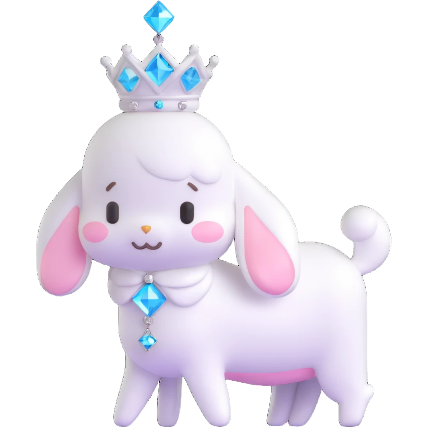 Cinnamoroll with a diamond emoji