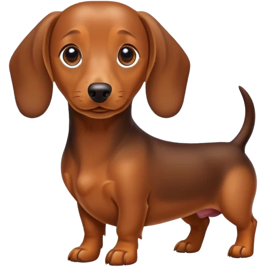 Chien teckel emoji