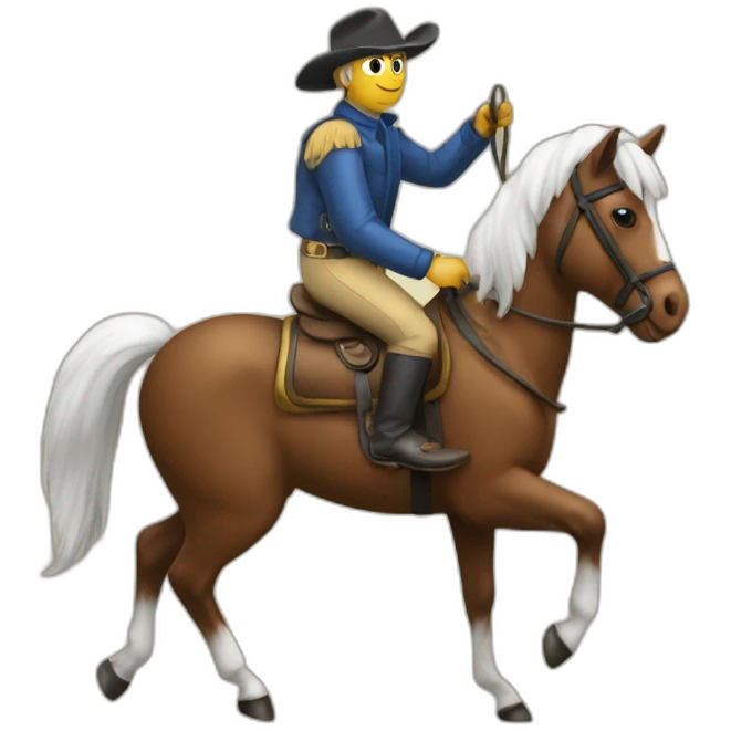 Fourmi sur cheval emoji