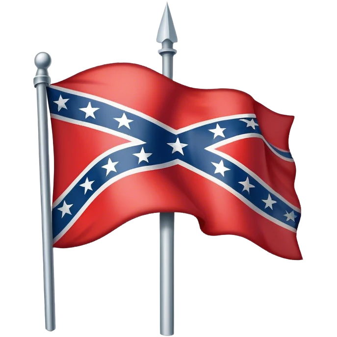 Confederate battle flag emoji