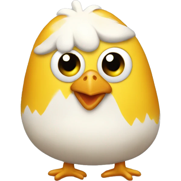 Chicken in a swimming suit iphone ios style emoji