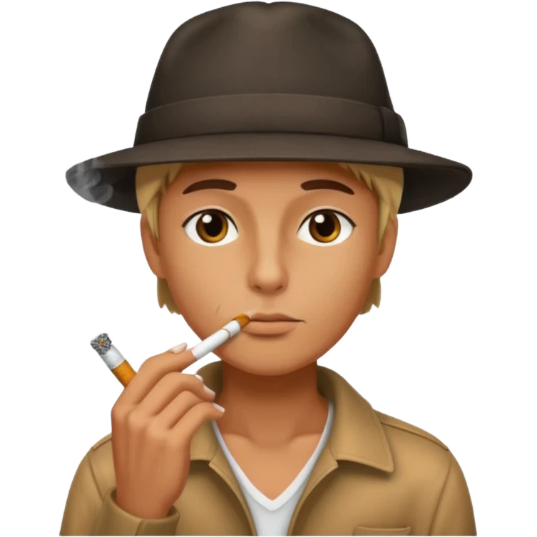 سیگار و حواننده emoji