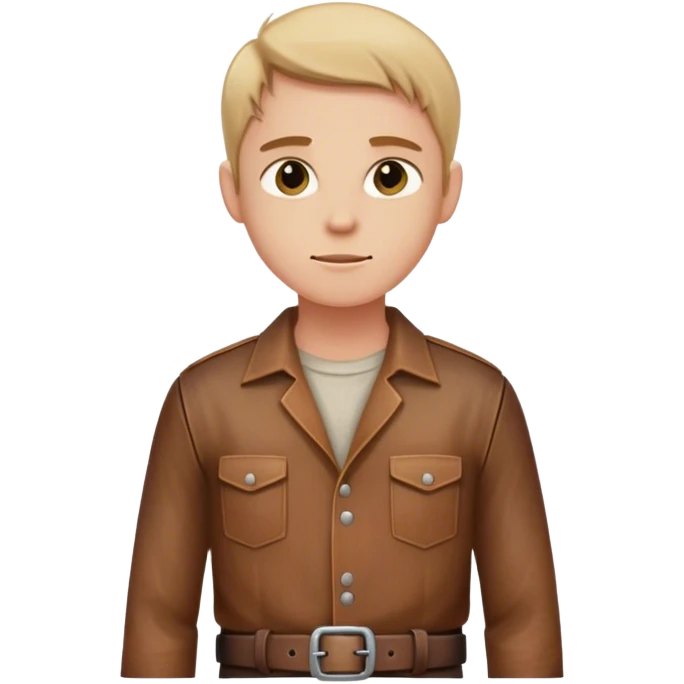Outfit worn by a DnD themed character. basic low level clothes. clothes only above the waist. The clothes are only above the waist. The character's hands are not visible and the character is in idle position. emoji