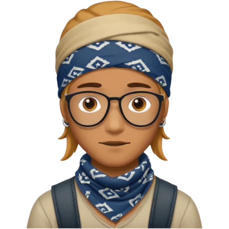 bandana hipster emoji