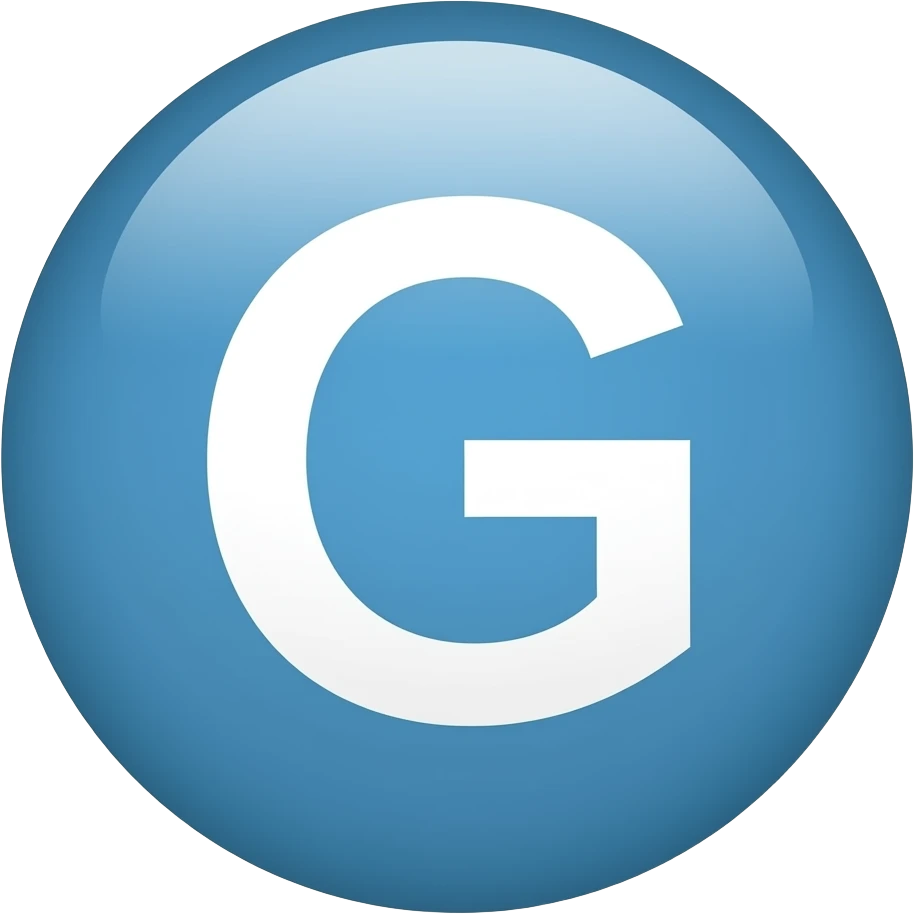 G + Blue Circle emoji