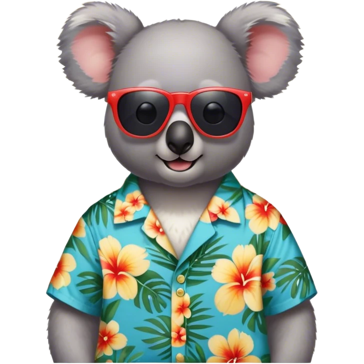 A koala with sunglasses in a hotel emoji
