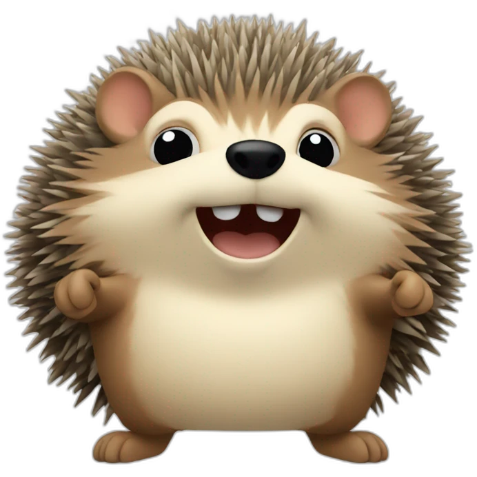 Hedgehog dancing emoji