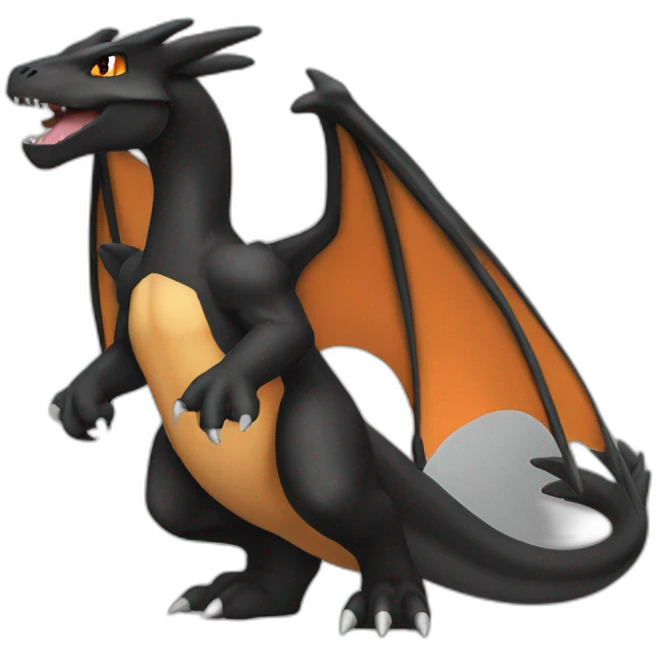 Black Charizard emoji