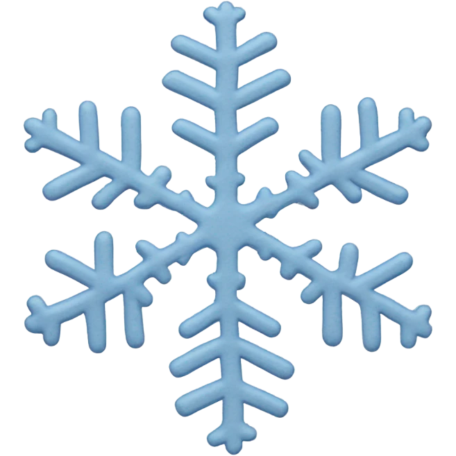Snowflake next to the state of Texas  emoji