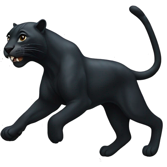 black running jaguar emoji