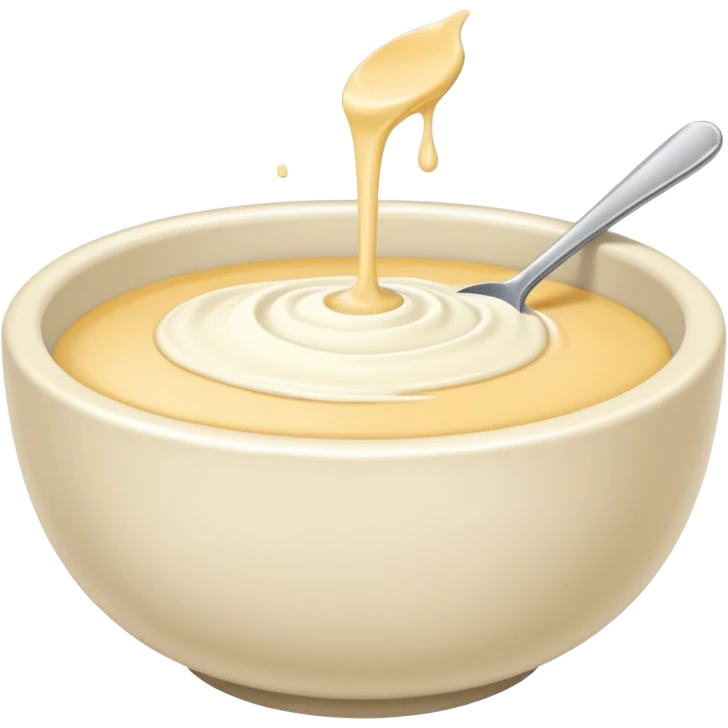 cream without bowl emoji