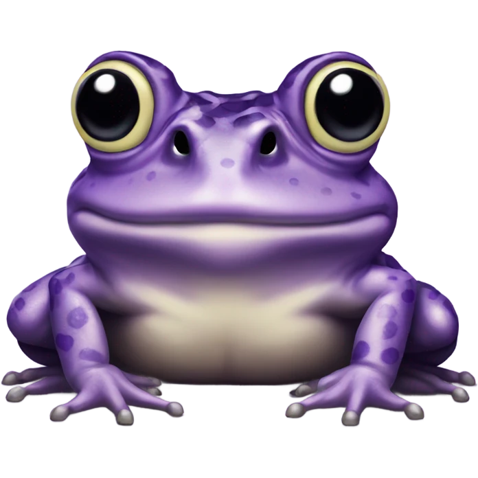 Purple horned frog emoji