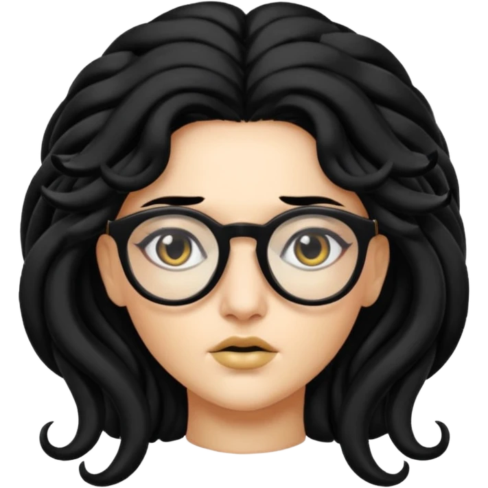 Medusa Versace with glasses  emoji