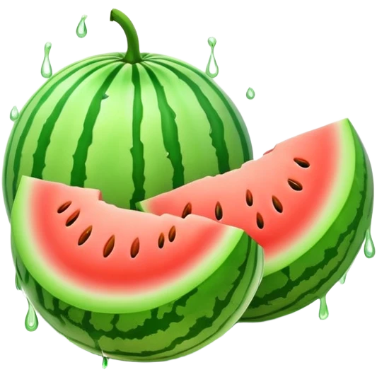 Melons dripping emoji