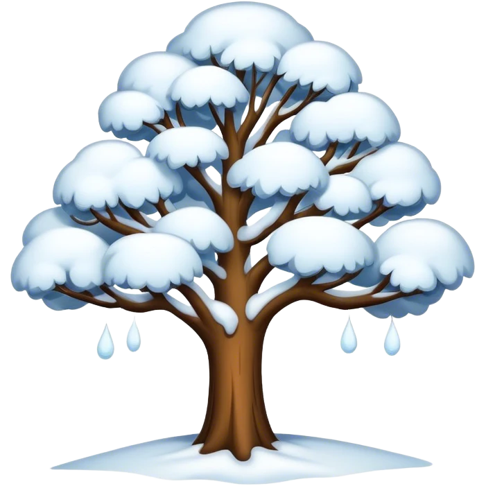 winter tree emoji