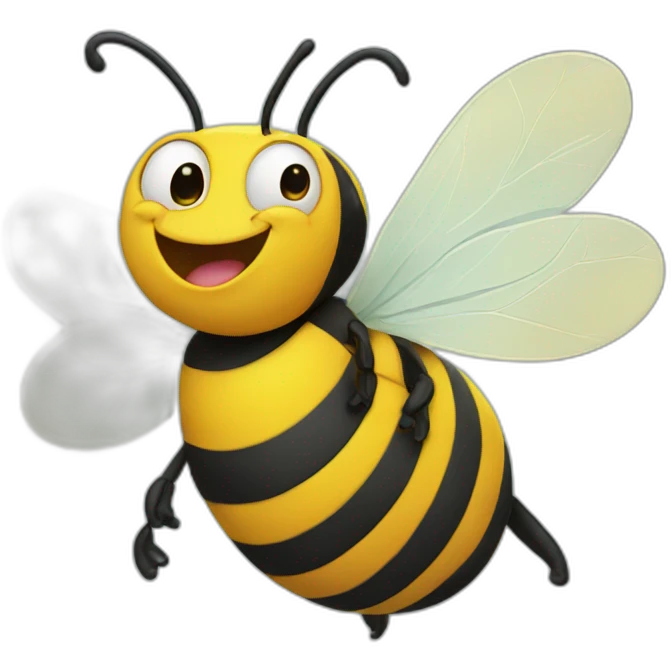 laughing bee emoji