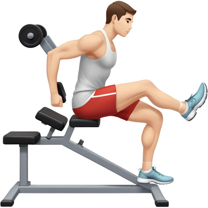 side-view seated calf-raise lower leg exercise emoji