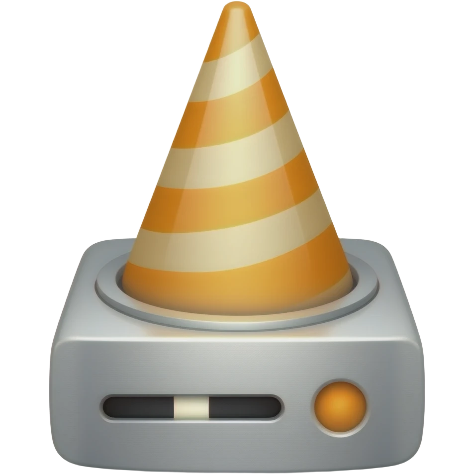 Cone Vlc player emoji new emoji