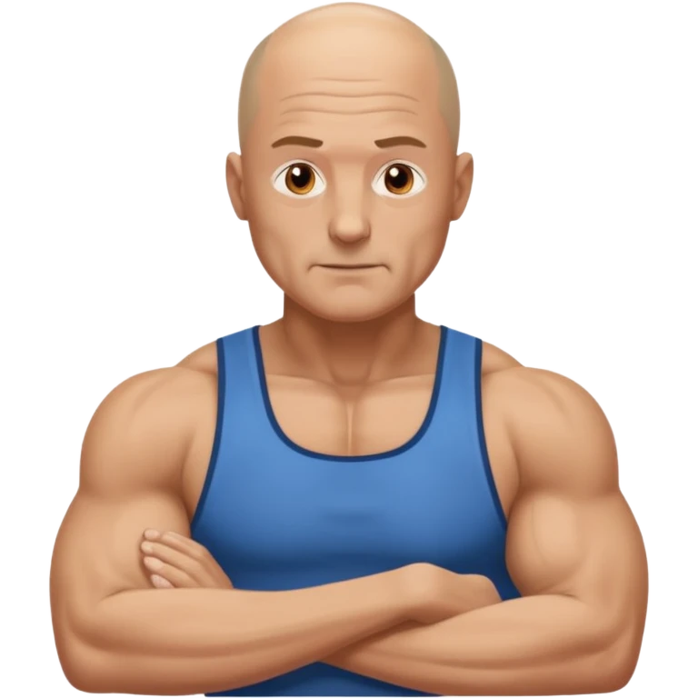 gym daddy middle age with no hair emoji