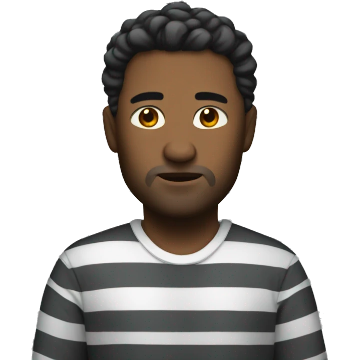 man In prison outfit  emoji