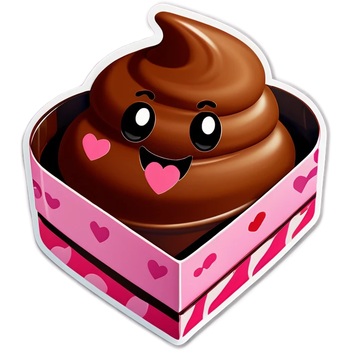 poop emoji valentines chocolate box emoji