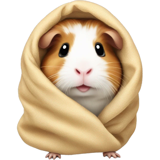 Guinea pig in a blanket  emoji