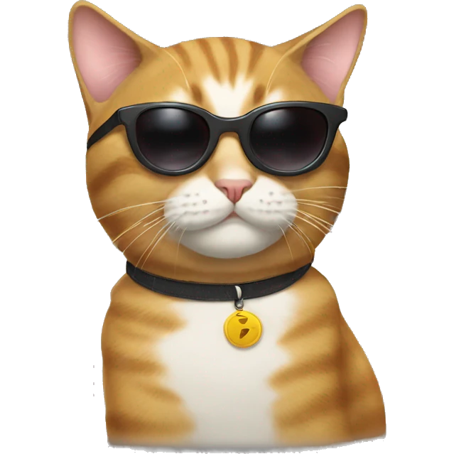 Cat with sunglasses emoji