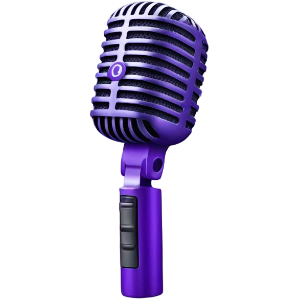 purple microphone emoji