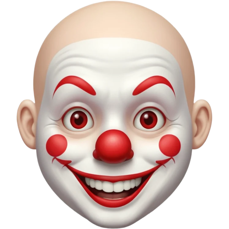 clown without hair emoji