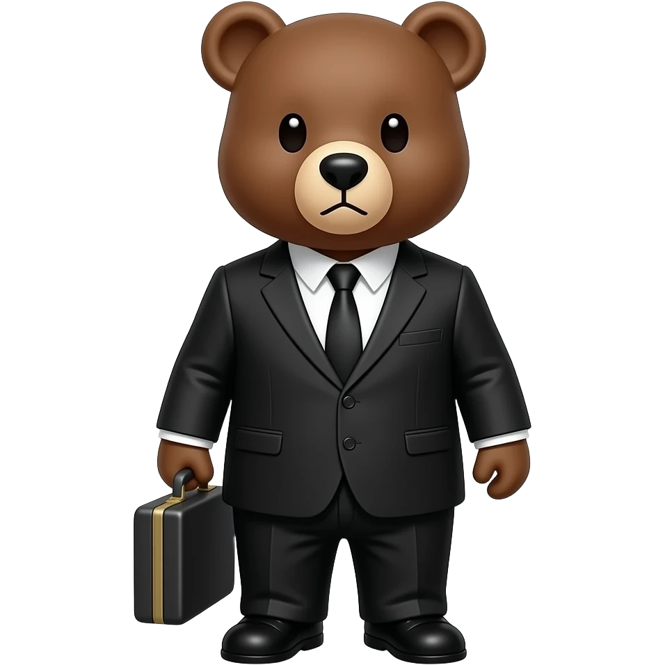Banker bear emoji