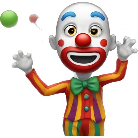 clown juggling emoji