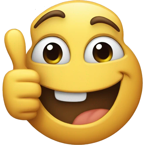 happy thumbs up  emoji