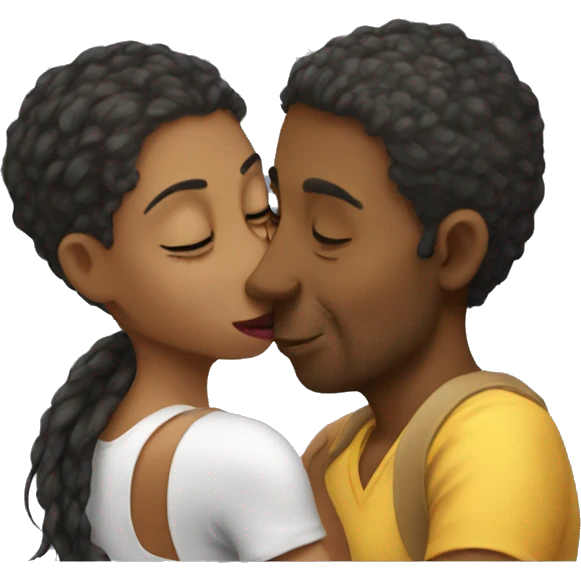rat kiss a women emoji