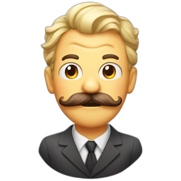 fart with a mustach emoji