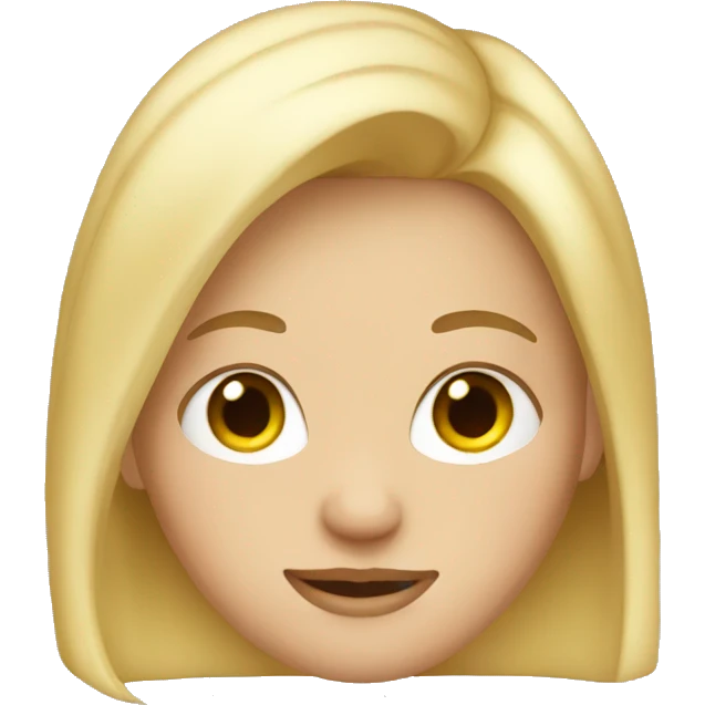 Blonde girl  emoji