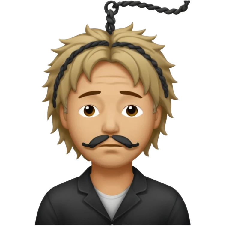 A man being hung like he was hung for murder  emoji