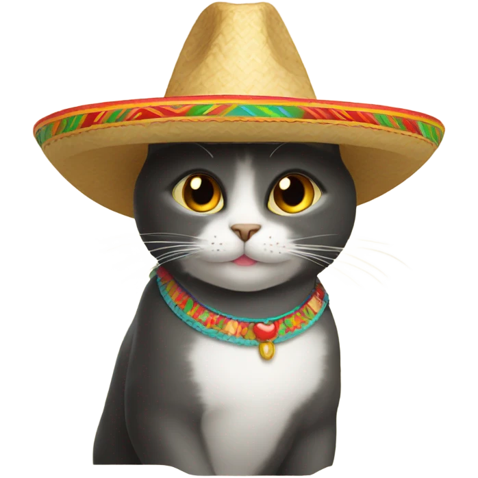 Cat with sombrero  emoji