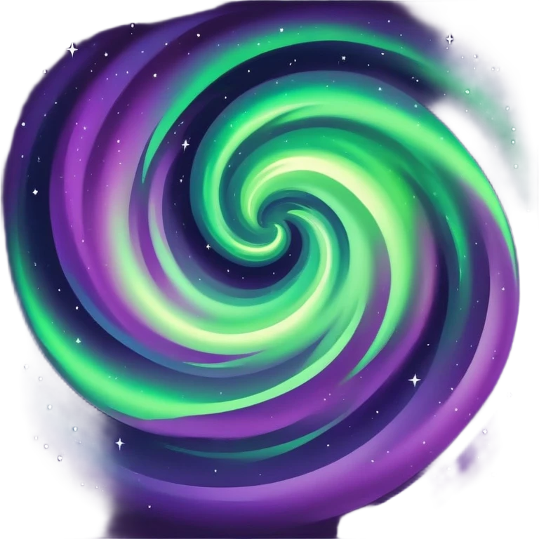 northern lights in the night sky emoji