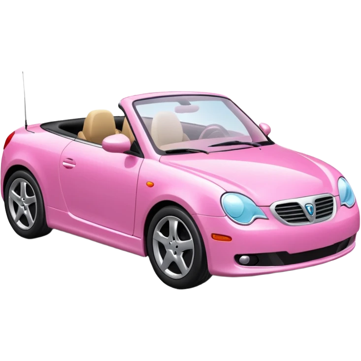 pink car emoji