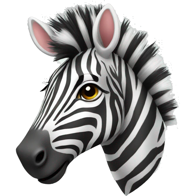 funny zebra emoji