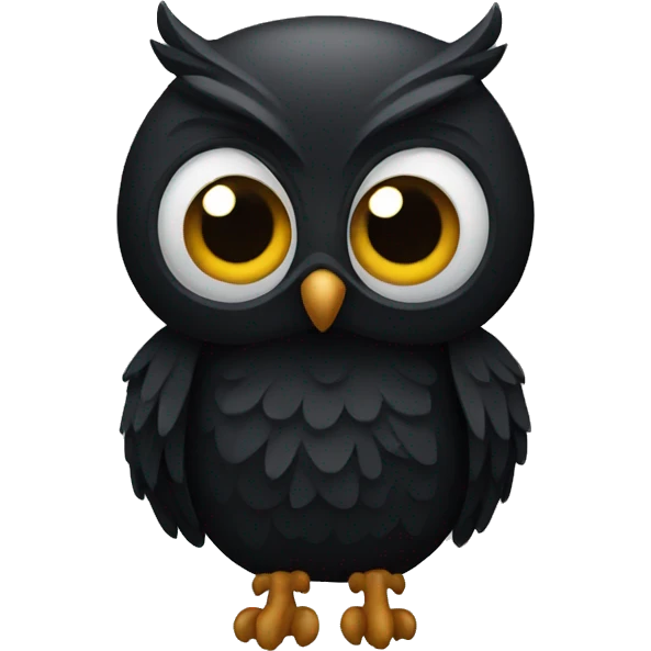 black owl emoji
