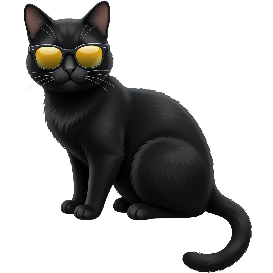 Cat wearing sunglasses emoji