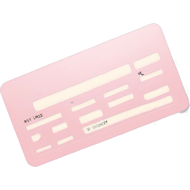 Light pink boarding pass  emoji