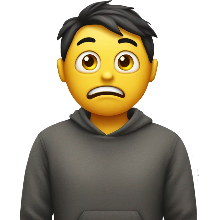 dumbfounded yellow emoji with drool and cross-eyed emoji