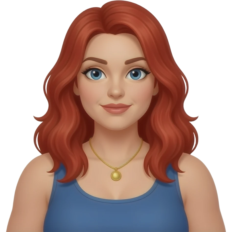 mulher hulkk de cabeloroxo emoji
