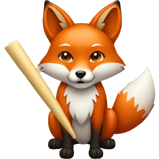Fox with joint emoji