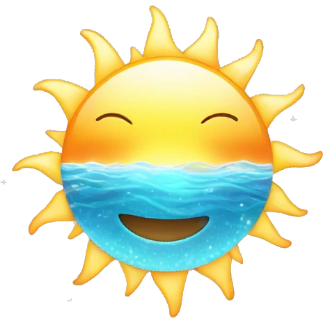 The sun is sparkling emoji