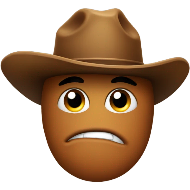 Poop with a cowboy hat emoji