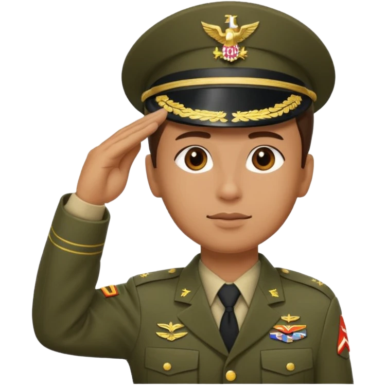 soldier saluting emoji